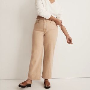 Madewell “perfect vintage wide-leg - light chestnut: botanical-dye” Size 32, NEW